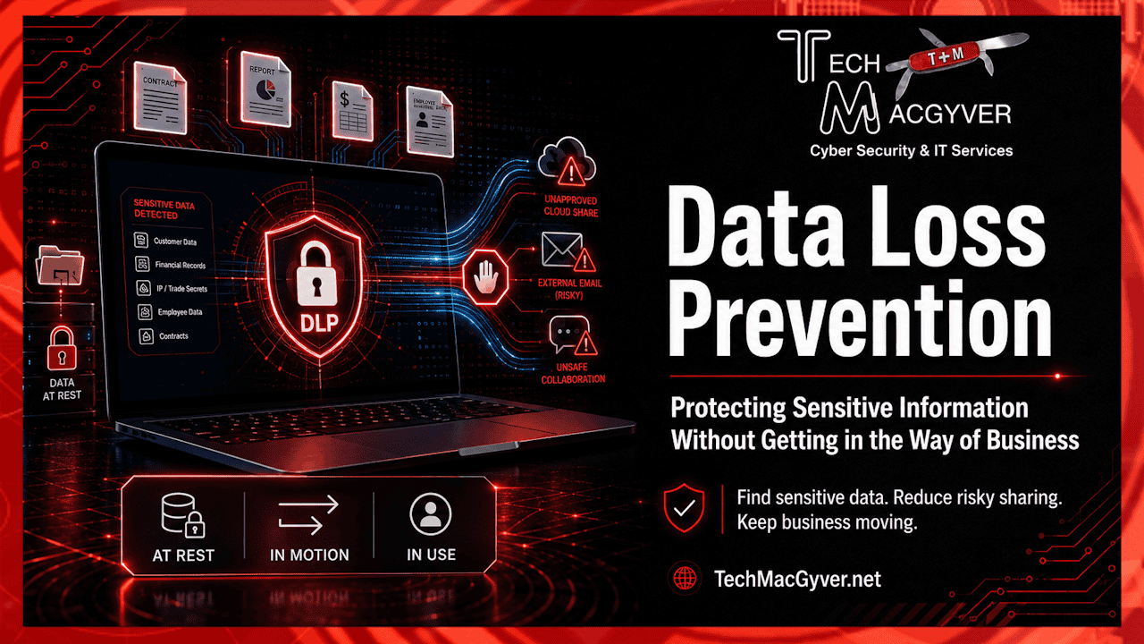 Graphic for Blog Post - Data Loss Prevention (DLP) - Protecting Sensitive Information Without Getting in the Way of Business